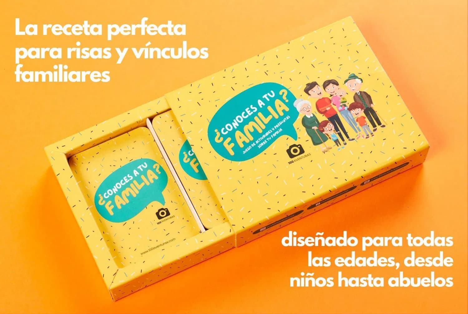 Pack Familiar: Cartas y Álbum 100 Aventuras para Niños y Jóvenes - 100Aventuras Chile