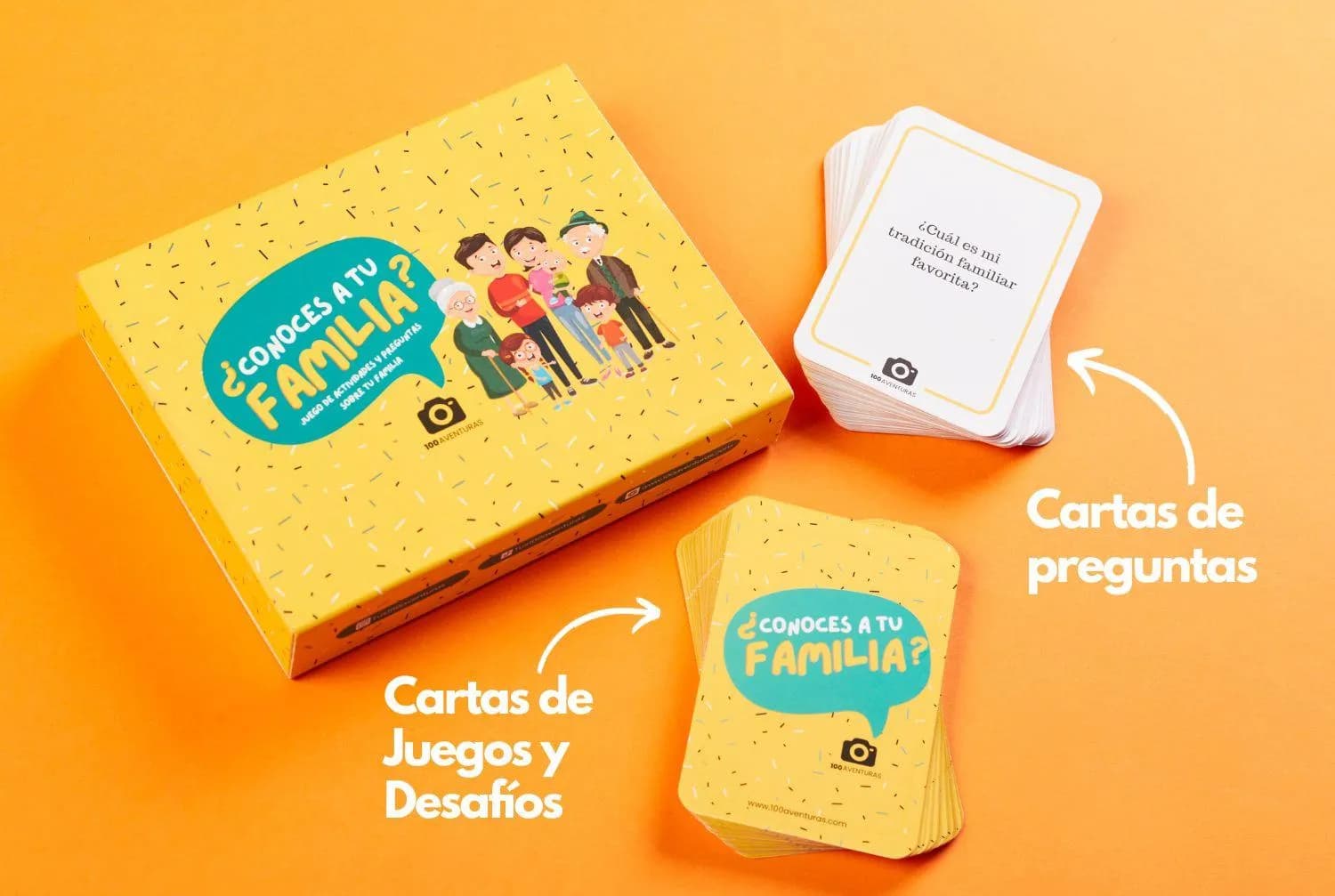 Pack Familiar: Cartas y Álbum 100 Aventuras para Niños y Jóvenes - 100Aventuras Chile