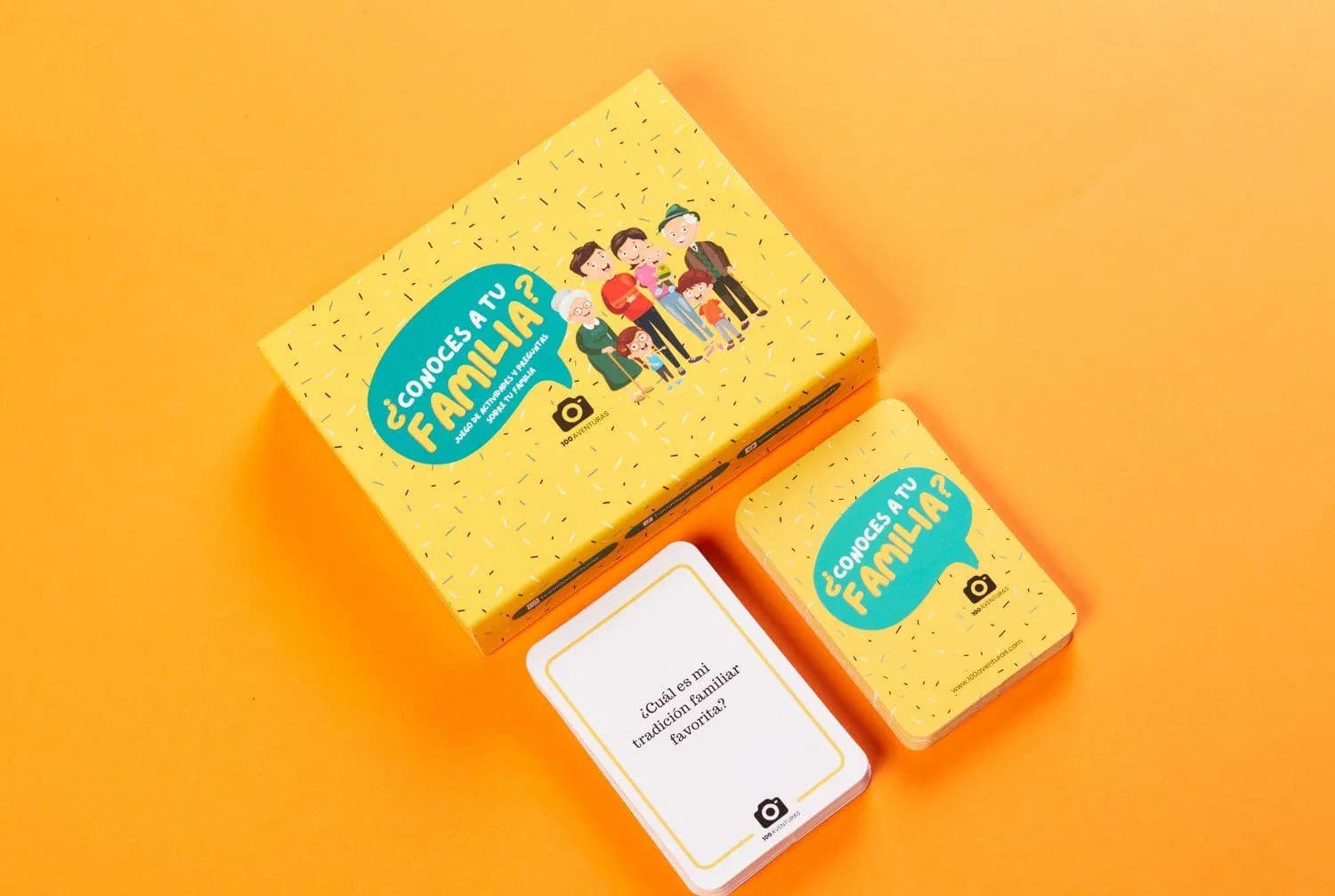 ¿Conoces a tu Familia? Juego de Cartas Familiar - 100Aventuras Chile
