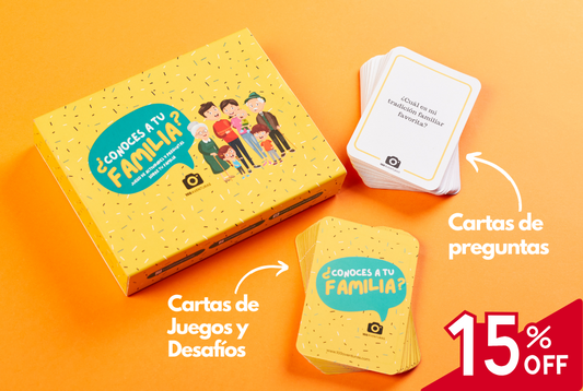 ¿Conoces a tu Familia? Juego de Cartas Familiar