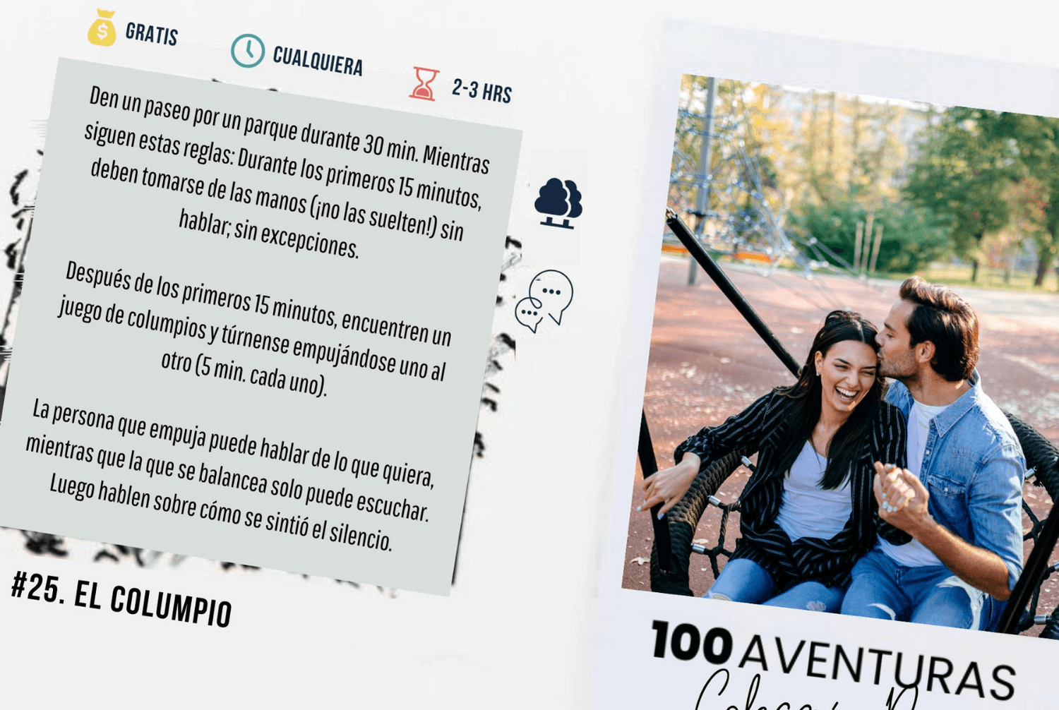 Pack de Conexión Profunda: Álbum 100 Aventuras y Cartas para Parejas - 100Aventuras Chile